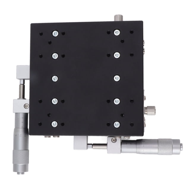 Etapa Lineal XY, Etapa De Posicionamiento Lineal Manual De Alta Precisión aleación De Aluminio De Escala Mínima De 0,01 Mm Para Microscopios