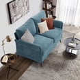 thumbnail image 3 of 51.18" Small Sofa Couch,2 Seater Fabric Loveseat,Modern Sofas Couches for Living Room,High-Density Padding Cotton is Soft and Comfortable, Removable Backrest for Easy Cleaning, 3 of 7