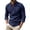 Navy, variant on StSilkitty Mens Long Sleeve Shirts Linen Lace up V Neck T-Shirts Solid Color Lightweight Casual Pullover Tops