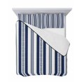 thumbnail image 7 of Quilts Twin Size Bedding Set, Navy Blue Striped Lightweight Quilted Comforter, Modern Farmhouse Geometric Thine Stripes Soft Reversible Bedspread Coverlet with Pillow Covers for All Season, 68" x 86", 7 of 7