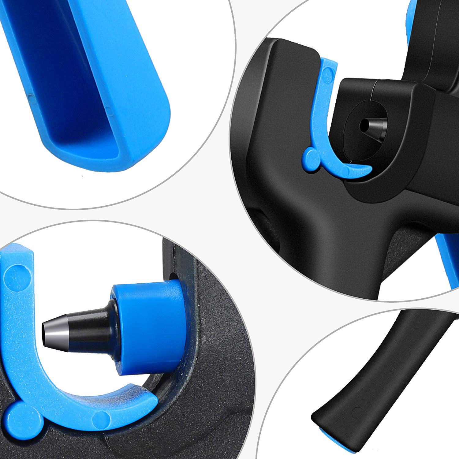 ABCISI 2 Pack Drip Irrigation Tubing Hole Punch Tool, Fitting Insertion Tool for 1/4 Inch Fitting and Emitter  Plastic, Garden Watering and Outdoor Irrigation Systems, Professional Pocket Punch