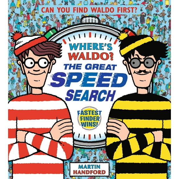 Pre-Owned Where's Waldo?: The Great Speed Search: (A Hidden Object Activity Book That Lays Flat for Head-To-Head Competition with Friends & Family - A Perfect G (Hardcover) 1536228613 9781536228618