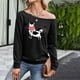 thumbnail image 2 of Tops de mujer Sudadera con estampado de invierno Tops de jersey Fridja FKASFK1781, 2 of 4