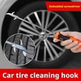 thumbnail image 3 of Gancho multifuncional para limpiar neumáticos de coche y removedor de piedras: diseño ergonómico, material de alta resistencia, accesorio esencial para la seguridad y el mantenimiento del vehículo., 3 of 5