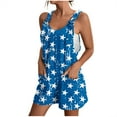 thumbnail image 1 of Penkiiy Combinaison d'Été pour Femmes, Salopette Courte Décontractée Sans Manches, Jambes Larges, Mode avec Poches, Multicolore, 1 of 5