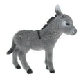 thumbnail image 1 of ziyahi Simulation Animaux Modèle Figure Enfants Éducation Jouet Décor Gris Âne, 1 of 6