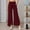 Coffee, variant on Womens Pants Wide Leg Casual Pants with Front Slits Minimalist Everyday Trousers for Work and Leisure
