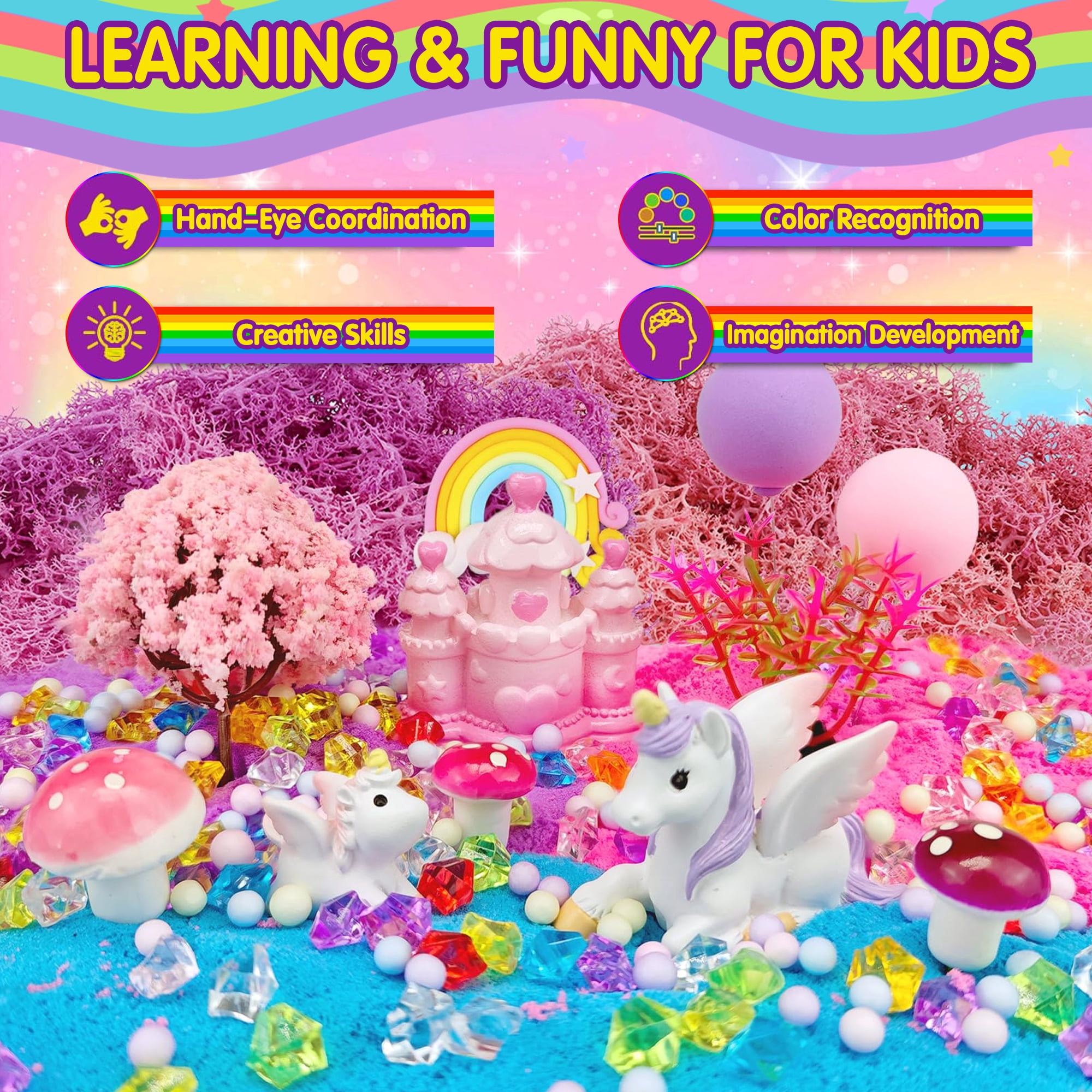 JUGAAD LIFE Unicorn Terrarium Crafts Kit for Girls Unicorn Night Light Gifts for 3 4 5 6 7 8 Years Old Girls DIY Arts & Crafts Kit Toys for Girls 8-11 Years Birthday Gifts