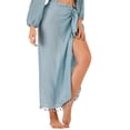 thumbnail image 6 of Sarong Wraps for Women Long Beach Swimsuit Cover Up Swimwear Pareo with Tassels Bikini Skirt Coverup for Bathing Suit, 6 of 6