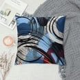thumbnail image 2 of RUIYC  Throw Pillow Covers Modern Abstract Dark Blue Stripes Gray Black White Bold Grey Decorative Pillow Cases Home Decor SquarePillowcases, 2 of 5