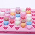 thumbnail image 4 of Silicone Mold Mini Heart Shape Silicone Ice Cube Molds Trays/chocolate Mold Pink Set Of Two, 4 of 5