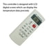 thumbnail image 3 of Moyic Aire acondicionado Control remoto inalámbrico pantalla Digital A/C controlador interruptor hogar reemplazo para YKR-H/102E Videojuegos y accesorios, 3 of 6