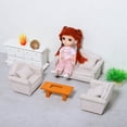 thumbnail image 4 of KAKOWELY Meubles de Maison miniature 3 Pcs Canapé de Poupée Sofa Modèle de Meubles miniature Sofa à Haute Simulation Décorations de Poupée miniature 3.23"X2.83"X2.52 Pouces, 4 of 5