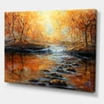 thumbnail image 3 of Sunrise Glow In The Autumn Forest 12 in x 8 in Painting Canvas Art Print, by Designart, 3 of 4