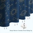 thumbnail image 6 of Blue Sun Moon Cloud Star Pattern Shower Curtain 84"x72" ,Bathroom Decorative Shower Curtains Set with 12 Hooks,Modern Waterproof Washable Shower Curtain, 6 of 6