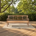 thumbnail image 3 of Safavieh Karoo Indoor/Outdoor Contemporary Acacia Bench, 3 of 7