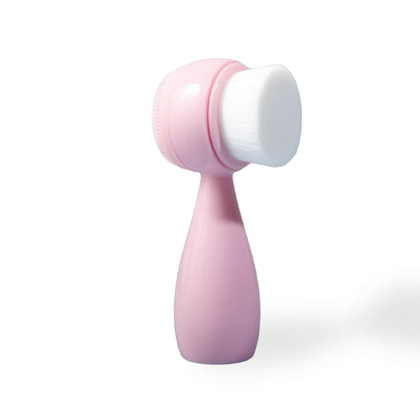 Qarigey Cepillo de limpieza facial con mango Cuidado de la piel Belleza Poros portátiles Suministro exfoliante Regalos Viaje profesional Tratamientos faciales Rosado Tipo 2 Qarigey CE013607-02B
