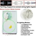 thumbnail image 4 of Outdoor Christmas Snowflake LED Curtain String lights Memory 8 Modes Flashing Lights Waterproof Holiday Party Connectable Wave Fai, 4 of 10