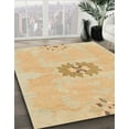 thumbnail image 2 of Ahgly Company Indoor Round Abstract Orange Abstract Area Rugs, 4' Round, 2 of 6