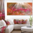 thumbnail image 1 of Sunlight over Garden with Flowers - Large Floral Canvas Artwork, 1 of 3
