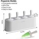 thumbnail image 2 of (blanc Cass) Moules Crme Glace En Silicone En Forme De Dessin Anim - Sans Bpa - Rutilisables - Pour Faire Des Sucettes Glaces Et De La Crme Glace, 2 of 5