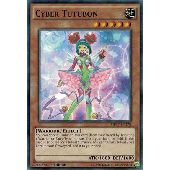 YuGiOh 2017 Mega-Tin Mega Pack Common Cyber Tutubon MP17-EN178