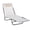 Cream White, variant on Foldable Outdoor Chaise Lounge Chair, 5-Level Reclining Camping Tanning Chair with Strong OxFabric for Beach, Yard, Patio, Pool, Beige