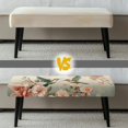 thumbnail image 5 of Jiueut Hummingbird Flower Pattern Dining Bench Cover, Machine Washable Rectangle Dining Chair Slipover Removable Bench Seat Protection for Dining Room, Kitchen, Bedroom, 5 of 7