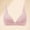 Coral Powder, variant on Women'S Deep V Front Closure Triangle Cup Seamless Wireless Bra Coral Powder L
