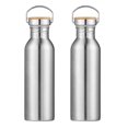thumbnail image 1 of 2x de agua de acero inoxidable sin prueba de capacidad con niños para viajes deportivos al aire libre Baoblaze Botella deportiva de acero inoxidable, 1 of 8