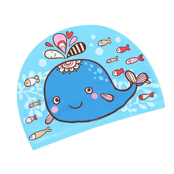 Minnieouse Gorros de natación para niños, estilo, dibujos animados de animales, niños, natación, niños, niñas, sombrero, dispositivo Sombreros Delfín