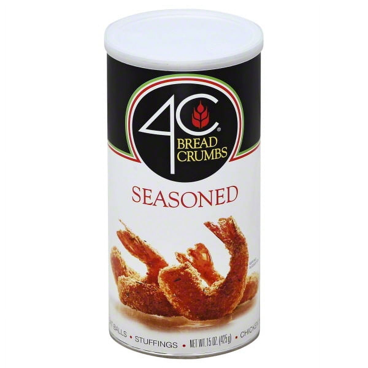 (6 pack) 4C Seasoned Bread Crumbs, 15 oz Canister