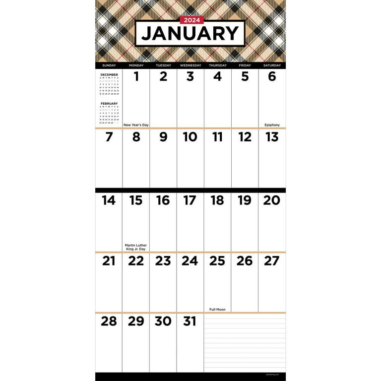 2024 Large Art Poster Wall Calendar, TF Publishing