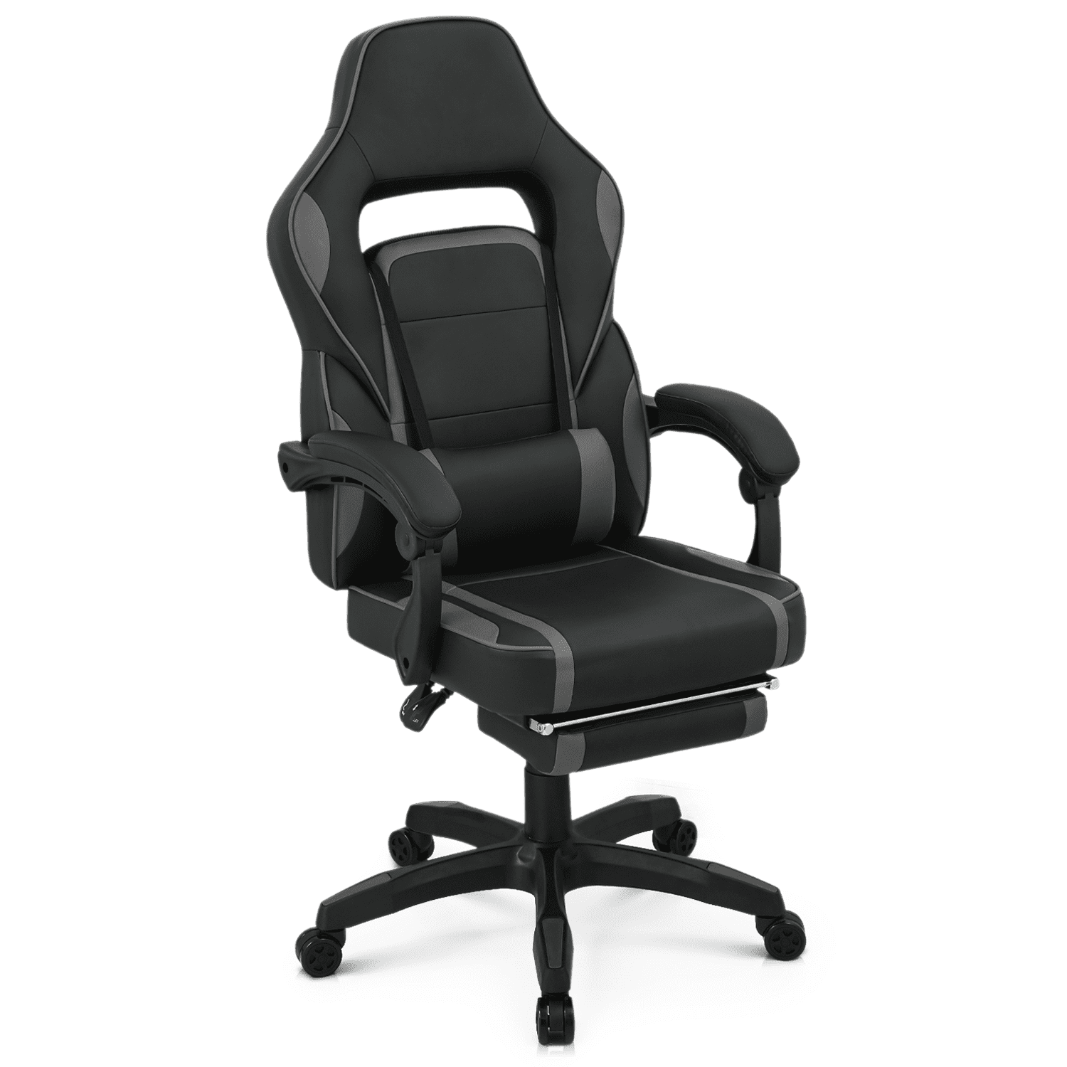 MoNiBloom High Back Gaming Chair, Ergonomic Faux Leather Reclining Desk