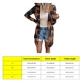 thumbnail image 4 of Paño frontal abierto para mujer Halloween ligero suave manga larga suéter abierto frontal superior abrigo casual para fiesta de Halloween de otoño gris XL, 4 of 5