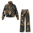 thumbnail image 7 of Renewold Lounge Sets for Women 2 Piece Outfits Lightweight Jogging Suit Wide Leg Pants with Pockets and Drawstring Cowl Neck Sweatshirts Matching Tracksuit Sets, Hunting Camouflage Forest, L, 7 of 7