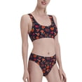 thumbnail image 2 of Daiia Autumnal Forest printed 2 piece Swimsuit Bikinis for Women High Waisted Racerback Bathing Suits Summer Tummy Control Scoop Neck Swimwear-X-Large, 2 of 8
