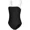 Black, variant on Girls Swimsuit Color Block Ruched Square Neck One Piece Swimwear Removable Pads Adjustable Strap Teen Bathing Suit 7-16 Years