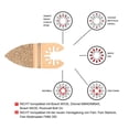 thumbnail image 3 of 8X Oscillating Multi Tool Carbide Saw Blade For cement Tile Grout Mortar Masonry, 3 of 9