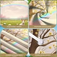 thumbnail image 4 of Colorful Eggs Easter Banner Cherry Blossom Spring Backdrop Rainbow Cute Bunny Egg Hunt Background for Easter Party Spring Celebration Kids Activity, 4 of 9