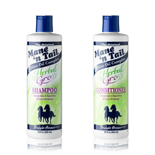 Mane 'n Tail Herbal Gro Shampoo and Conditioner Olive Oil Infused 12 Ounce Each