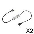 thumbnail image 1 of Cable De Extensión Con Interruptor Temporizador USB 2x60cm Cable De Alimentación Para Luces De Lámpara De Escritorio, 1 of 7