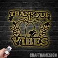 thumbnail image 3 of Craftnamesign Custom Fall Floral Pumpkin Metal Sign Led Light, Thanksgiving Sign, Thanksgiving Gift, 3 of 5