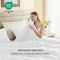 thumbnail image 3 of 128x120 Oversized King Comforter, Extra Large King Size Comforter Oversized, All Season Soft Lightweight Quilt Down Alternative Duvet Insert with 8 Corner Tabs(128x120, White), 3 of 17