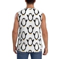 thumbnail image 4 of Fotbe Lovely Penguin Men's Camiseta sin Mangas Estampada para Hombres, Playera Casual para Gimnasio, Entrenamiento, Playa-X-Large, 4 of 7