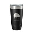 thumbnail image 1 of Neenoshe Reservoir Tumbler Lake Map Travel Mug Insulated Laser Engraved Coffee Cup Colorado 20 oz Black, 1 of 5
