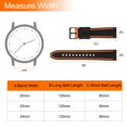 thumbnail image 2 of Correas de reloj de silicona Uxcell de 22 mm de ancho, correas de reloj de goma suaves con hebilla negra mate para hombres y mujeres, negro y naranja, 2 of 6