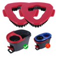thumbnail image 3 of Plastic Triangles Spinnings Mop Head Removing Stubborn Stains Brush for Bathroom Kitchen, 3 of 5