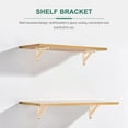 thumbnail image 3 of Solid Wood Tripod Stand Wall Mount Shelf Bracket Mounted Shelves Shaped Holders Wooden, 3 of 6