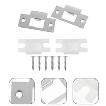 Milisten Door Latch Strike Plate Spacers Door Latch Strike Plates Stainless Steel 2 Sets